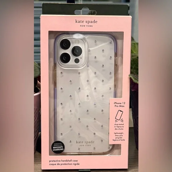 KATE SPADE ♠️ Lavender protective case for iPhone 12 Pro Max.  Excellent value! - Picture 7 of 9